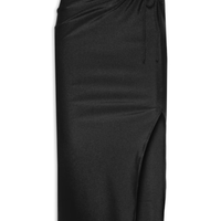 Saia Detalhe Franzido Lateral - Preto
