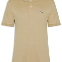 Polo Masculina Original Classic Fit L.12.12 Em Piquet De Algodão - Bege