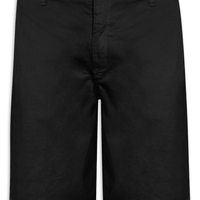 Bermuda Masculina Chino Sarja Tinturada - Preto
