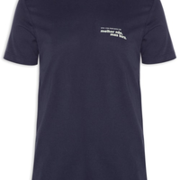 Camiseta Masculina Estampada Melhor Não, Mas Bora - Azul