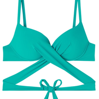 Parte De Cima De Biquíni Push-Up Soft Indonésia - Verde