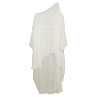 Vestido Hera Em Seda Maat Off White - Bege