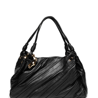 Bolsa Feminina Shopping Couro Grande Costuras - Preto