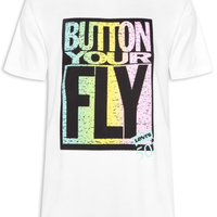 Camiseta Masculina Vintage Fit Graphic Tee - Branco