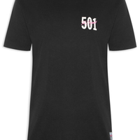 Camiseta Masculina Vintage Fit Graphic Tee - Preto