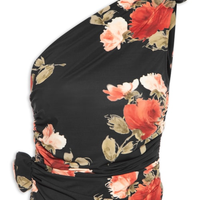 Blusa Feminina Ombro Único Print - Preto