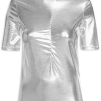 Blusa Feminina Jersey Holográfico Jim - Prata