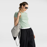 Camiseta Feminina Sportswear Chill Knit Cropped - Preto