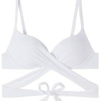Parte De Cima De Biquíni Push-Up Soft Indonésia - Branco
