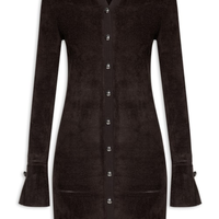 Cardigan Feminino Lucille In Chenille - Marrom