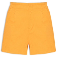 Short Feminino Bolso Alfaiataria - Laranja