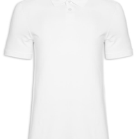 Polo Masculina Piquet Algodão - Branco