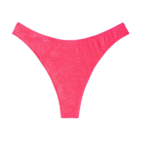 Calcinha De Biquíni Brasileira Crinkle Waves - Rosa