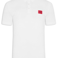 Polo Masculina Manga Curta Dereso - Branco