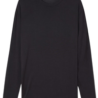 Camiseta De Manga Comprida Soft Silk - Preto
