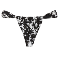 Calcinha De Biquíni Brasileira Palms - Preto