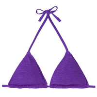 Parte De Cima De Biquíni Cortininha Crinkle Waves - Roxo