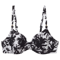 Parte De Cima De Biquini Push-Up Palms - Preto