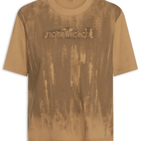 Camiseta Feminina Estampada - Marrom