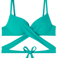 Parte De Cima De Biquíni Push-Up Soft Indonésia - Verde