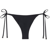 Calcinha De Biquíni Brasileira Com Laços Indonésia - Preto