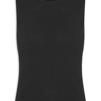 Blusa Feminina Tricot Sem Manga - Preto