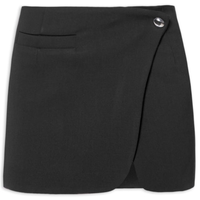 Saia Tailored Mini Skirt - Preto