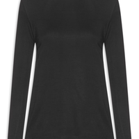 Blusa Feminina Viscose Manga Longa - Preto