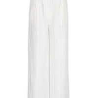 Calça Feminina Pantalona Listrada - Off White