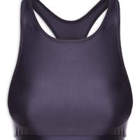 Top Alça Nadador Liso - Azul
