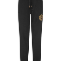 Calça Masculina De Moletom Com Cós De Elastico - Preto