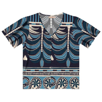 Blusa Feminina Estampada - Azul
