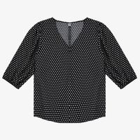 Blusa Manga Curta - Preto