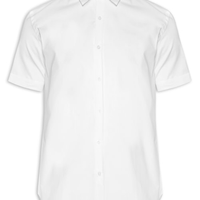 Camisa Masculina Slim Fit em Tricoline Stretch Liso - Branco