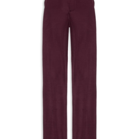 Calça Feminina Reta De Jersey Com Rib - Roxo