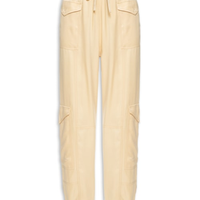 Calça Feminina Cargo Cupro - Bege