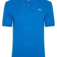 Polo Masculina Original Classic Fit L12.12 Em Piquet De Algodão - Azul