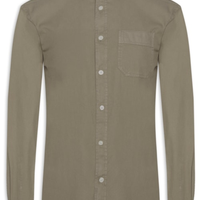 Camisa Masculina Sarja Tinturada - Marrom