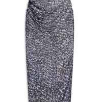 Saia Midi Tule Pois - Preto