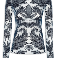 Blusa Feminina Estampada - Azul