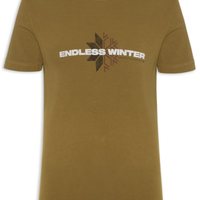 Camiseta Masculina Manga Curta Gola Careca Double Endless Winter - Marrom