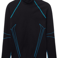 Camiseta De Manga Comprida Esportiva - Preto