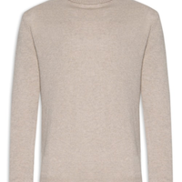 Suéter Masculino Gola Alta Com Blend De Lã E Cashmere - Marrom