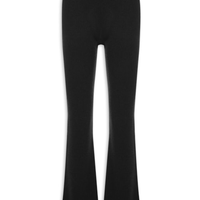 Calça Feminina Com Blend de Lã e Cashmere - Preto