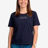 Blusa Feminina Manga Curta - Azul