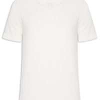 Polo Masculina Tricot Corda New - Branco