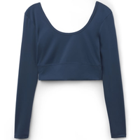 Blusa De Manga Comprida Soft Touch - Azul