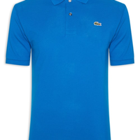 Polo Masculina Original Classic Fit L12.12 Em Piquet De Algodão - Azul