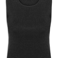 Blusa Feminina Tricot Sem Manga - Preto