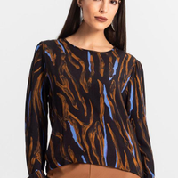 Blusa Feminina Manga Longa - Preto